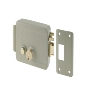 Electric Rim Lock with Reversed Latch for External Doors