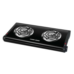 Double Burner Portable Buffet Range, 1000W and 500W Burners