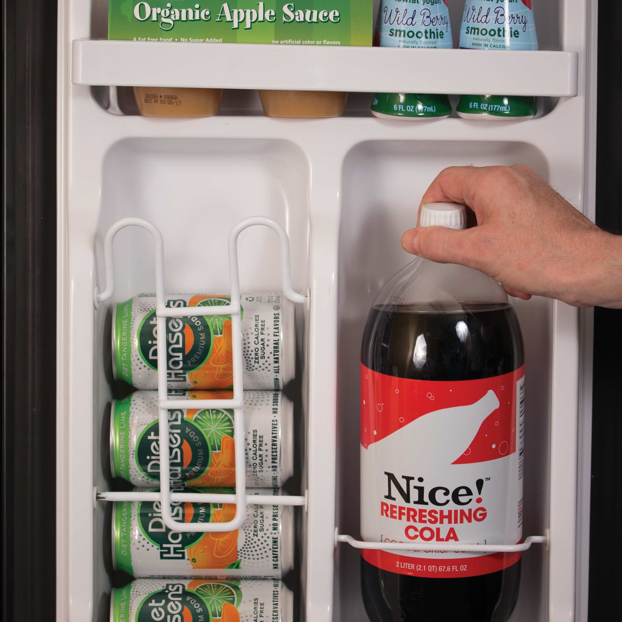 2.5 Cu. Ft. Energy Star Refrigerator with Freezer, Black - Image 2