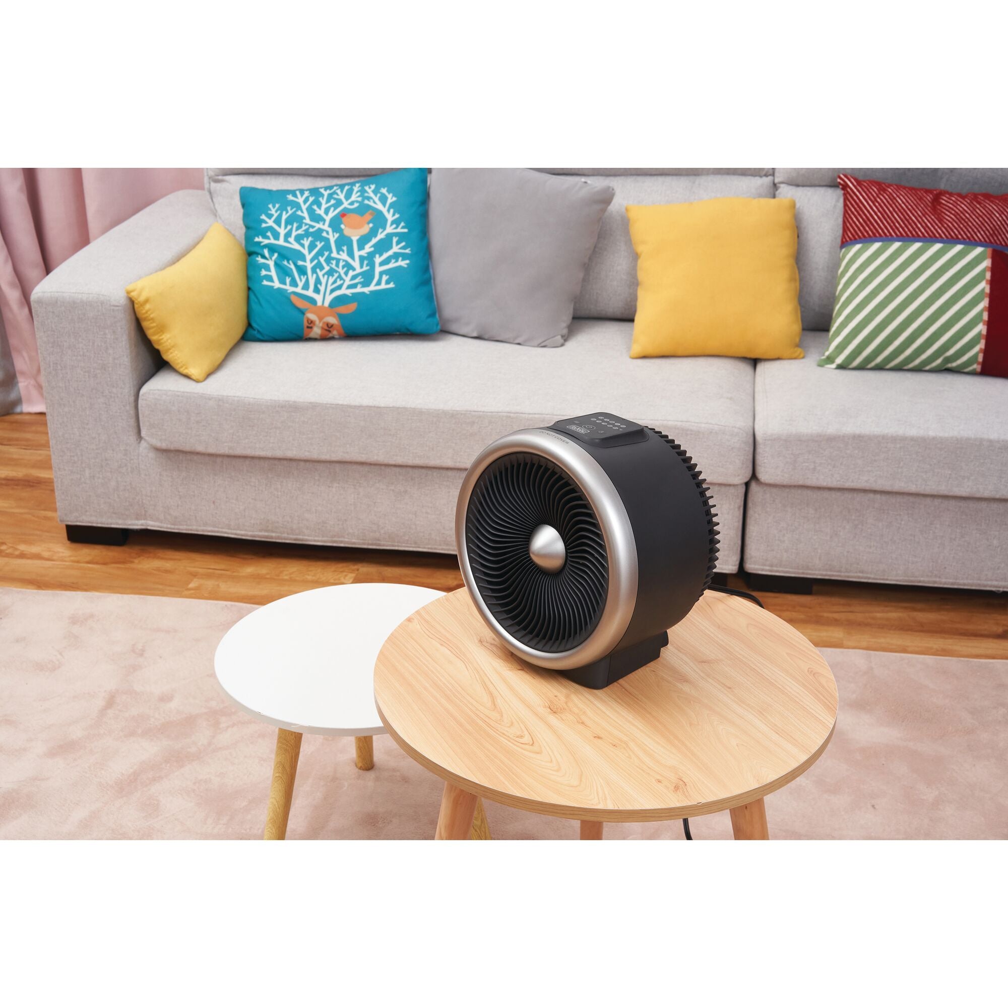 Digital Turbo Portable Heater Fan Combo 2-in-1 Electric Personal Mini Space Heater - Image 2