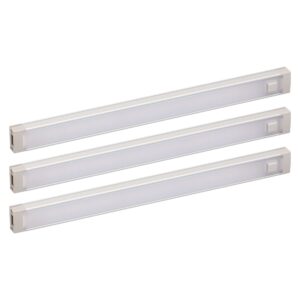 3-Bar LED Under Cabinet Lighting Kit, Warm White, 9"
