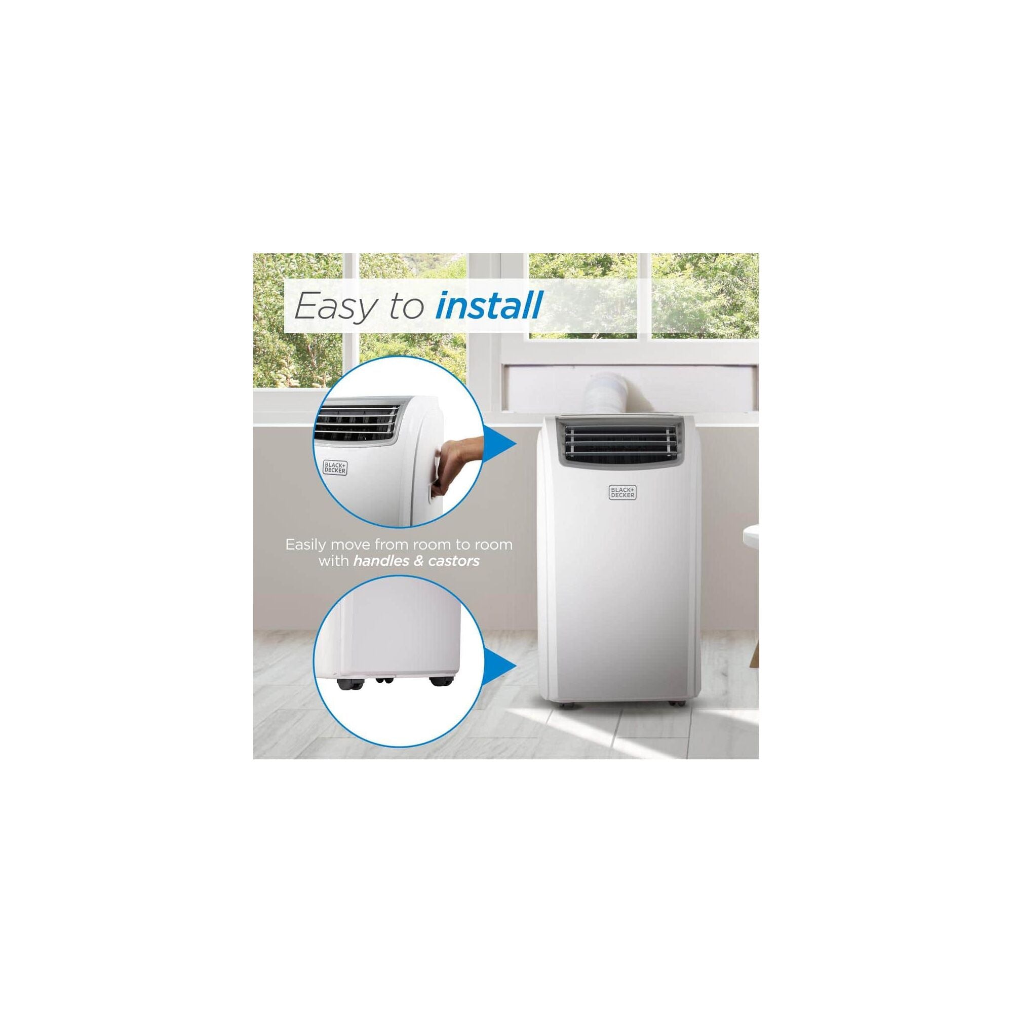 8,000 BTU SACC/CEC (12,500 BTU ASHRAE) Portable Air Conditioner with Heat - Image 2