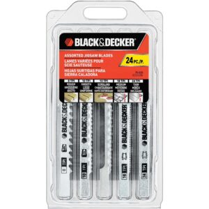 Jigsaw Blades Set, Assorted, Wood And Metal, 24-Pack